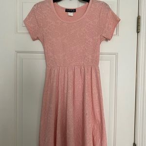 Super cute pink/blush dress with floral detail